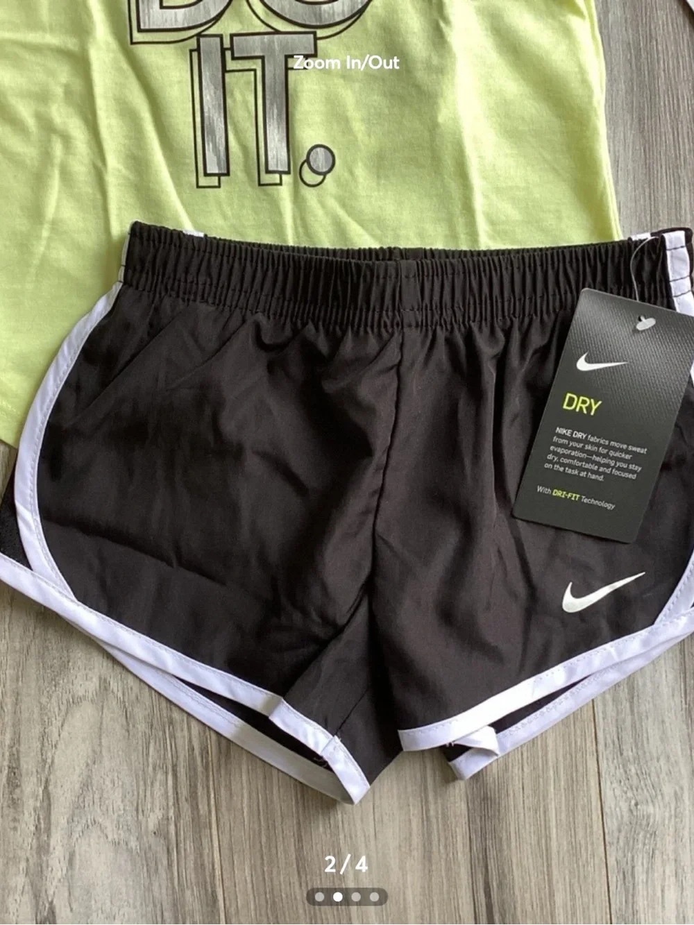 Nike toddler girl Tee & Shorts outfit size 2T(NWT) ~PRICE FIRM, NO OFFERS~ - Picture 2 of 4